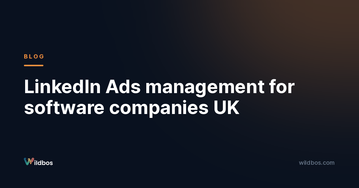 LinkedIn Ads management for software companies UK