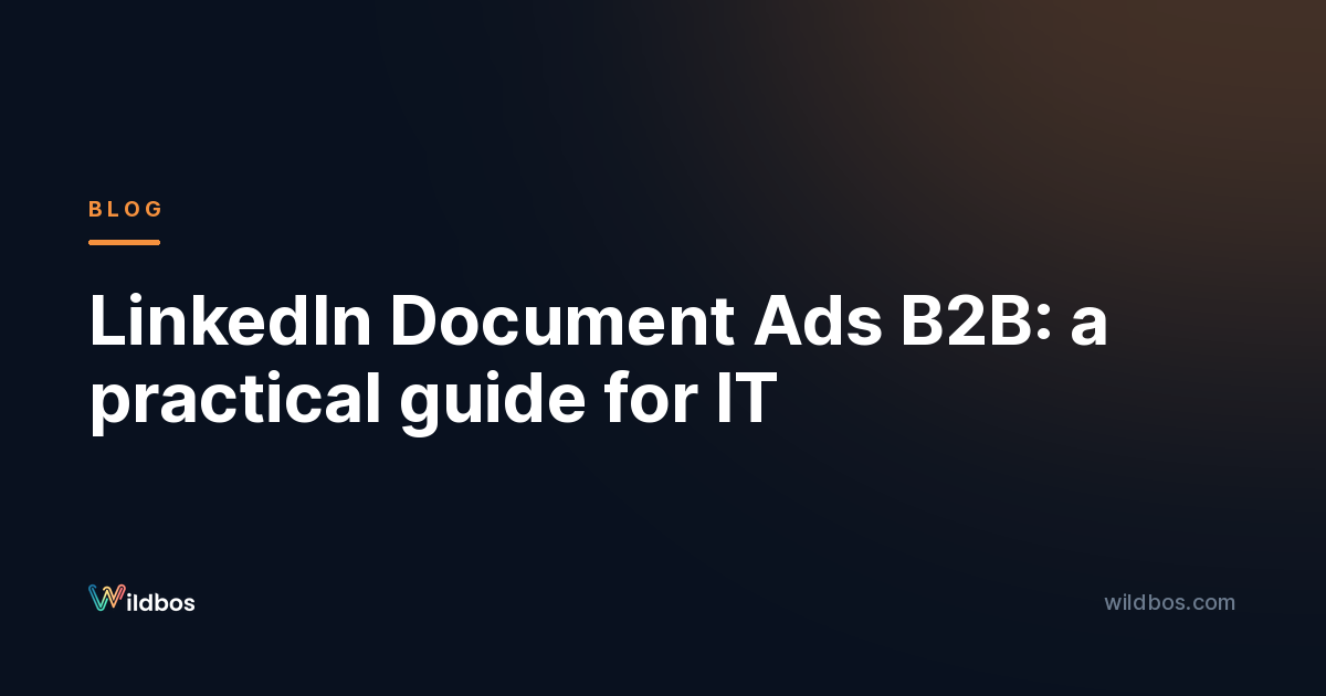 LinkedIn Document Ads B2B: a practical guide for IT